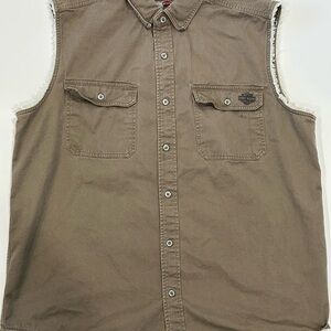 Vintage Harley Davidson Biker Vest Y2K size XL in Excellent Condition
